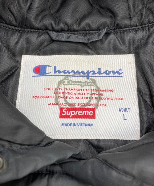 Champion（チャンピオン）Champion (チャンピオン) SUPREME (シュプリーム) 18SS Pullover Parka ブラック サイズ:Lの古着・服飾アイテム