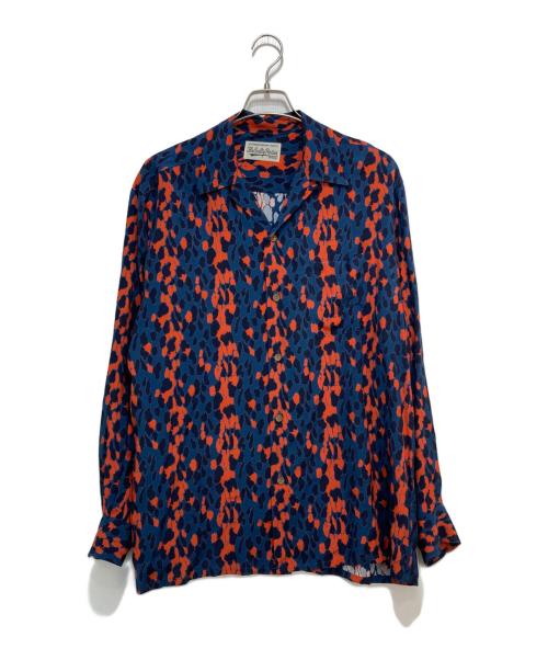 WACKO MARIA（ワコマリア）WACKO MARIA (ワコマリア) レオパードオープンカラーシャツ ネイビー サイズ:Lの古着・服飾アイテム