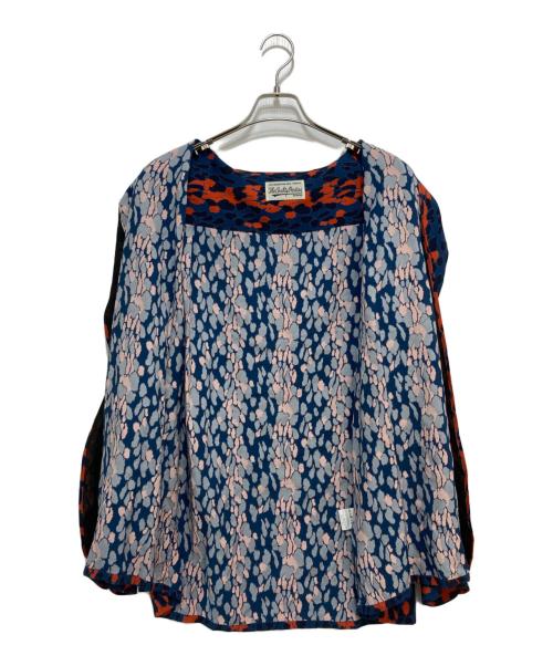 WACKO MARIA（ワコマリア）WACKO MARIA (ワコマリア) レオパードオープンカラーシャツ ネイビー サイズ:Lの古着・服飾アイテム