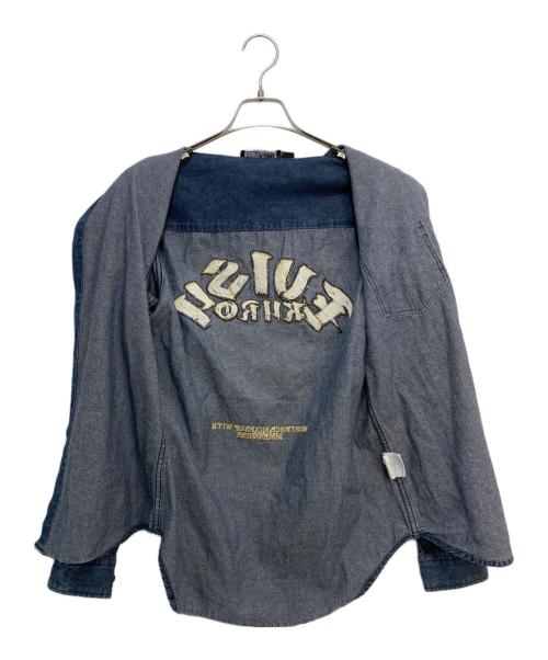 EVISU KURO（エビス クロ）EVISU KURO (エビス クロ) デニムシャツ インディゴ サイズ:Ｍの古着・服飾アイテム