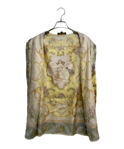 ETRO（エトロ）ETRO (エトロ) シルク総柄シャツ イエロー サイズ:40の古着・服飾アイテム