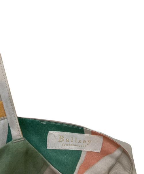 BALLSEY（ボールジィ）BALLSEY (ボールジィ) セルフロートプリント Iラインキャミソールワンピース ベージュ サイズ:36の古着・服飾アイテム