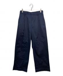 Graphpaper（グラフペーパー）の古着「Westpoint Chino Wide Straight Trousers」｜ネイビー