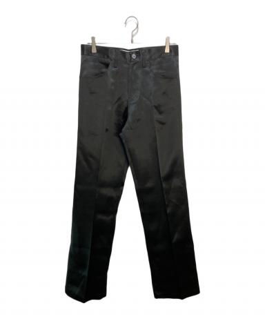 中古・古着通販】DAIRIKU (ダイリク) “Straight“ Satin Pants ブラック