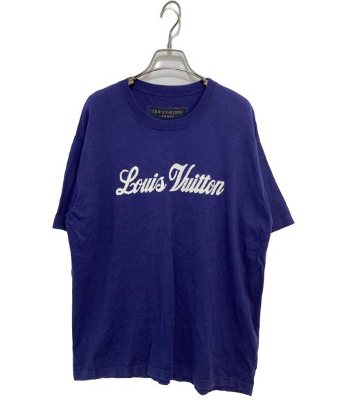 LOUIS VUITTON（ルイ ヴィトン）LOUIS VUITTON (ルイ ヴィトン) グラフィックロゴニットT ネイビー サイズ:Lの古着・服飾アイテム