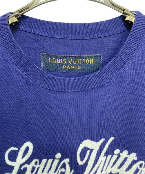 LOUIS VUITTON（ルイ ヴィトン）LOUIS VUITTON (ルイ ヴィトン) グラフィックロゴニットT ネイビー サイズ:Lの古着・服飾アイテム
