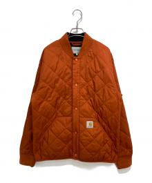 Carhartt WIP（カーハート ワーク イン プログレス）の古着「Barrow Liner キルティングジャケット」｜オレンジ