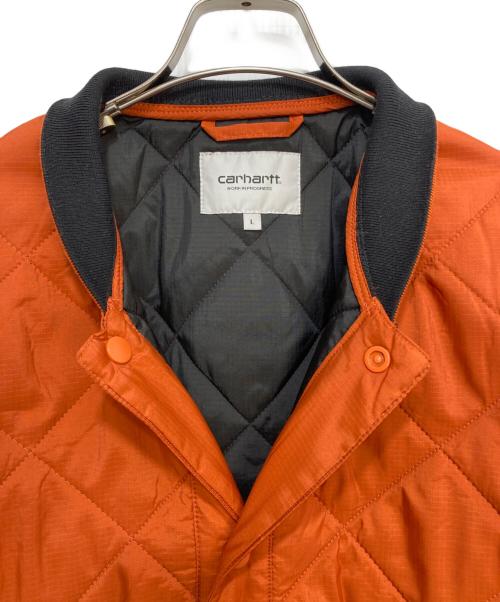 Carhartt WIP（カーハート ワークインプログレス）CarHartt　WIP (カーハート ワークインプログレス) Barrow Liner キルティングジャケット オレンジ サイズ:Lの古着・服飾アイテム