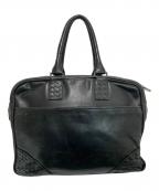 BOTTEGA VENETAボッテガベネタ）の古着「イントレチャート ブリーフケース」｜ブラック