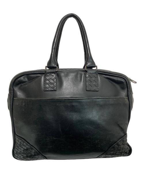 BOTTEGA VENETA（ボッテガベネタ）BOTTEGA VENETA (ボッテガベネタ) イントレチャート ブリーフケース ブラックの古着・服飾アイテム