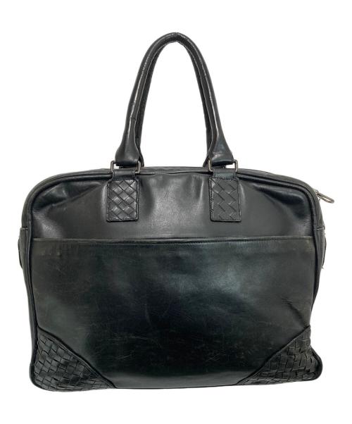 BOTTEGA VENETA（ボッテガベネタ）BOTTEGA VENETA (ボッテガベネタ) イントレチャート ブリーフケース ブラックの古着・服飾アイテム