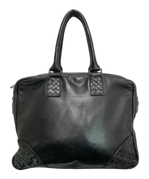 BOTTEGA VENETA（ボッテガベネタ）BOTTEGA VENETA (ボッテガベネタ) イントレチャート ブリーフケース ブラックの古着・服飾アイテム