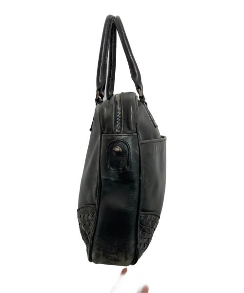 BOTTEGA VENETA（ボッテガベネタ）BOTTEGA VENETA (ボッテガベネタ) イントレチャート ブリーフケース ブラックの古着・服飾アイテム