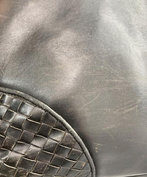 BOTTEGA VENETA（ボッテガベネタ）BOTTEGA VENETA (ボッテガベネタ) イントレチャート ブリーフケース ブラックの古着・服飾アイテム