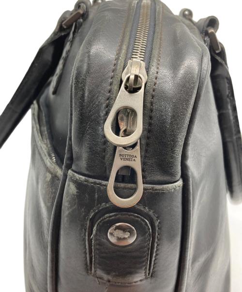 BOTTEGA VENETA（ボッテガベネタ）BOTTEGA VENETA (ボッテガベネタ) イントレチャート ブリーフケース ブラックの古着・服飾アイテム