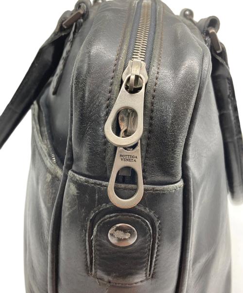 BOTTEGA VENETA（ボッテガベネタ）BOTTEGA VENETA (ボッテガベネタ) イントレチャート ブリーフケース ブラックの古着・服飾アイテム