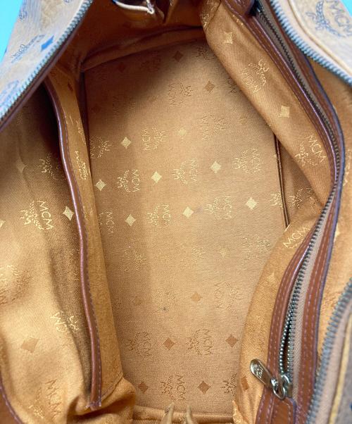 MCM（エムシーエム）MCM (エムシーエム) ミニボストンバッグ ベージュの古着・服飾アイテム