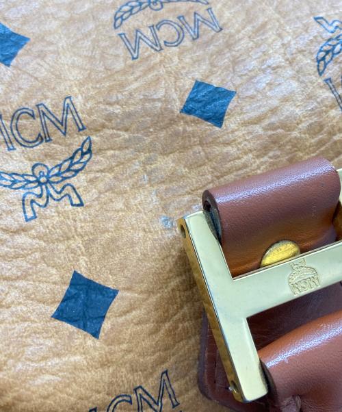 MCM（エムシーエム）MCM (エムシーエム) ミニボストンバッグ ベージュの古着・服飾アイテム