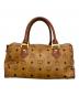 MCM (エムシーエム) ミニボストンバッグ ベージュ：10000円