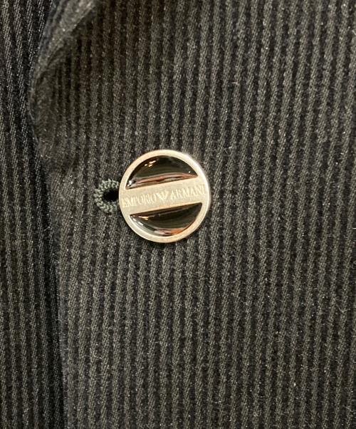 EMPORIO ARMANI（エンポリオ アルマーニ）EMPORIO ARMANI (エンポリオ アルマーニ) コーデュロイジャケット ブラック サイズ:46の古着・服飾アイテム