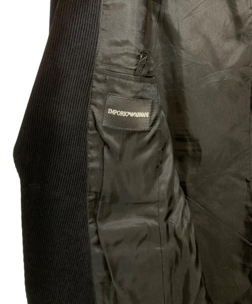 EMPORIO ARMANI（エンポリオ アルマーニ）EMPORIO ARMANI (エンポリオ アルマーニ) コーデュロイジャケット ブラック サイズ:46の古着・服飾アイテム