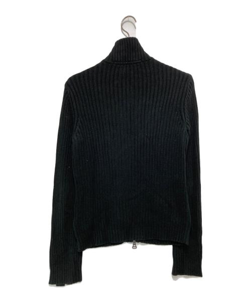ARMANI JEANS（アルマーニジーンズ）ARMANI JEANS (アルマーニジーンズ) ドライバーズニット ブラック サイズ:Mの古着・服飾アイテム