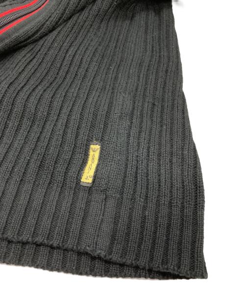 ARMANI JEANS（アルマーニジーンズ）ARMANI JEANS (アルマーニジーンズ) ドライバーズニット ブラック サイズ:Mの古着・服飾アイテム