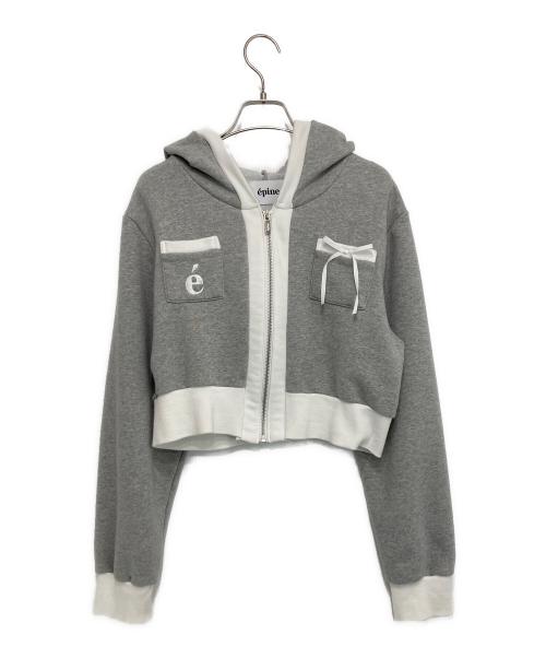 epine（エピヌ）epine (エピヌ) ジップパーカー グレー サイズ:記載なしの古着・服飾アイテム