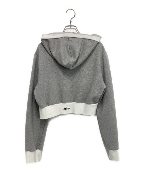 epine（エピヌ）epine (エピヌ) ジップパーカー グレー サイズ:記載なしの古着・服飾アイテム