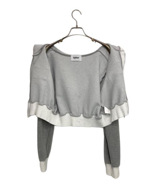 epine（エピヌ）epine (エピヌ) ジップパーカー グレー サイズ:記載なしの古着・服飾アイテム