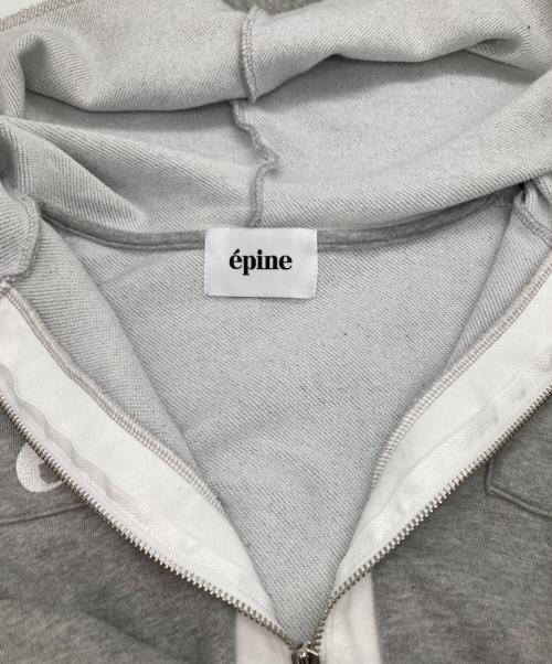 epine（エピヌ）epine (エピヌ) ジップパーカー グレー サイズ:記載なしの古着・服飾アイテム
