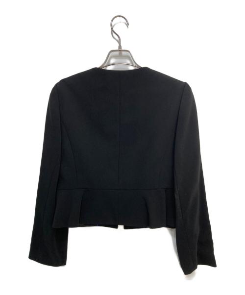 LANVIN NOIR（ランバン ノワール）LANVIN NOIR (ランバン ノワール) ノーカラー ワンピースセットアップ ブラック サイズ:42の古着・服飾アイテム