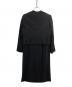 LANVIN NOIR (ランバン ノワール) ノーカラー ワンピースセットアップ ブラック サイズ:42：18000円