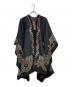 ETRO（エトロ）の古着「ペイズリー柄 エンブロイダリー ポンチョコート」｜ブラック