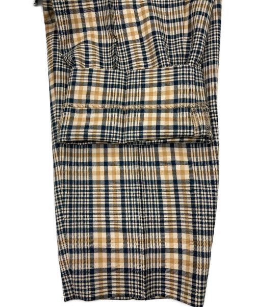 MARKAWARE（マーカウェア）MARKAWARE (マーカウェア) ウールチェックパンツ ベージュ サイズ:1の古着・服飾アイテム