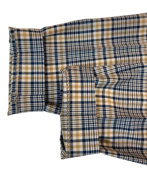 MARKAWARE（マーカウェア）MARKAWARE (マーカウェア) PLEAT FRONT PEGTOP PANTS ベージュ×ネイビー サイズ:1の古着・服飾アイテム