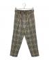 MARKAWARE（マーカウェア）の古着「PLEAT FRONT PEGTOP PANTS」｜ベージュ×ネイビー