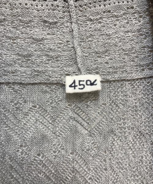 45R（フォーティファイブ・アール）45R (フォーティファイブ・アール) アイスコットンレースのハッピィ グレーの古着・服飾アイテム