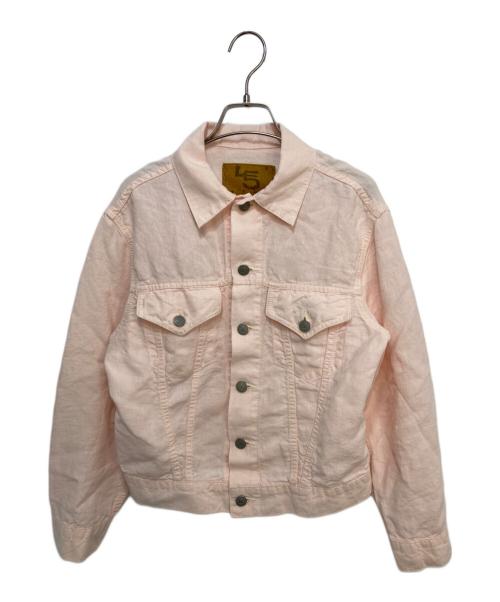 45rpm（45アールピーエム）45rpm (45アールピーエム) リネントラッカージャケット ピンク サイズ:不明の古着・服飾アイテム