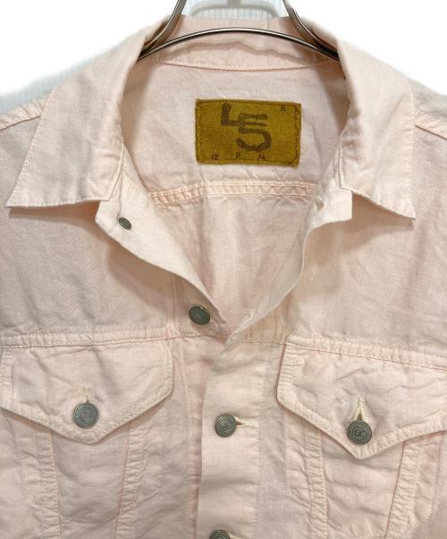 45rpm（45アールピーエム）45rpm (45アールピーエム) リネントラッカージャケット ピンク サイズ:不明の古着・服飾アイテム