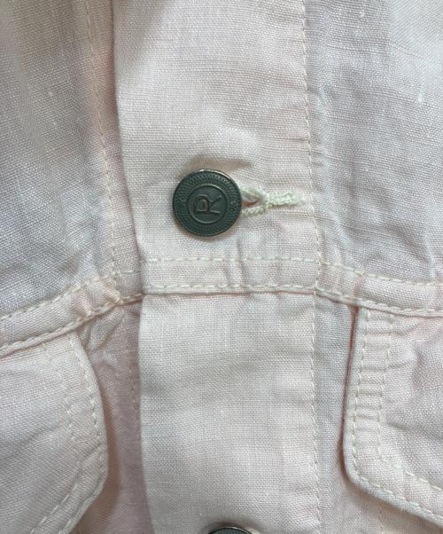 45rpm（45アールピーエム）45rpm (45アールピーエム) リネントラッカージャケット ピンク サイズ:不明の古着・服飾アイテム