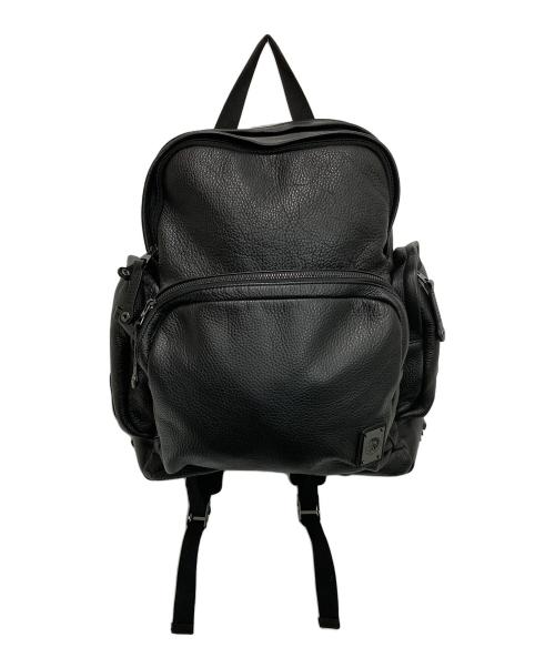 DIESEL（ディーゼル）DIESEL (ディーゼル) レザーバックパック ブラックの古着・服飾アイテム