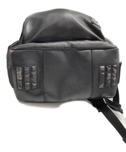 DIESEL（ディーゼル）DIESEL (ディーゼル) レザーバックパック ブラックの古着・服飾アイテム