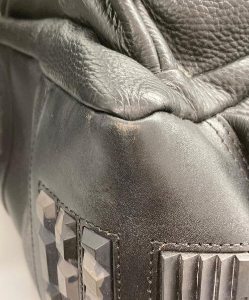 DIESEL（ディーゼル）DIESEL (ディーゼル) レザーバックパック ブラックの古着・服飾アイテム