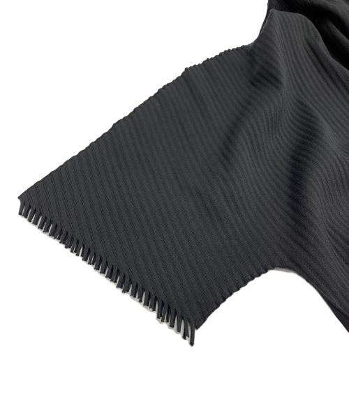 PLEATS PLEASE（プリーツプリーズ）PLEATS PLEASE (プリーツプリーズ) プリーツフリンジカットソー ブラック サイズ:3の古着・服飾アイテム