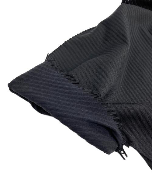PLEATS PLEASE（プリーツプリーズ）PLEATS PLEASE (プリーツプリーズ) プリーツフリンジカットソー ブラック サイズ:3の古着・服飾アイテム