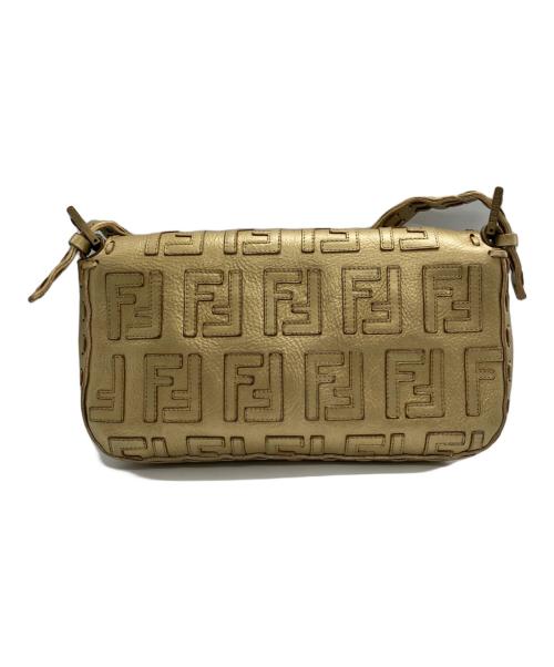 FENDI（フェンディ）FENDI (フェンディ) ズッカ柄 マンマバケット ハンドバッグ ゴールドの古着・服飾アイテム