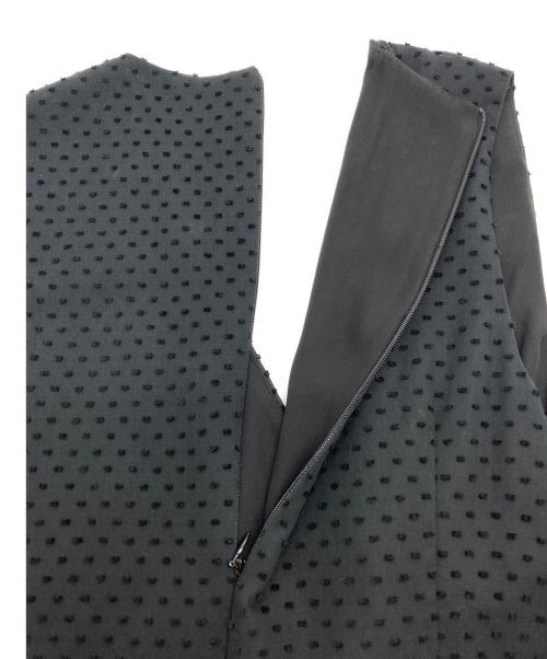 ROSETTA GETTY（ロゼッタゲッティ）ROSETTA GETTY (ロゼッタゲッティ) ドットノースリーブワンピース ブラック サイズ:2の古着・服飾アイテム