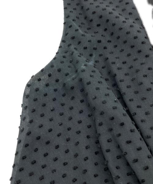 ROSETTA GETTY（ロゼッタゲッティ）ROSETTA GETTY (ロゼッタゲッティ) ドットノースリーブワンピース ブラック サイズ:2の古着・服飾アイテム