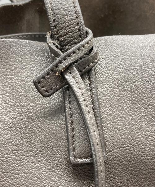 Saint Laurent Paris（サンローランパリ）Saint Laurent Paris (サンローランパリ) レザートートバッグ グレーの古着・服飾アイテム